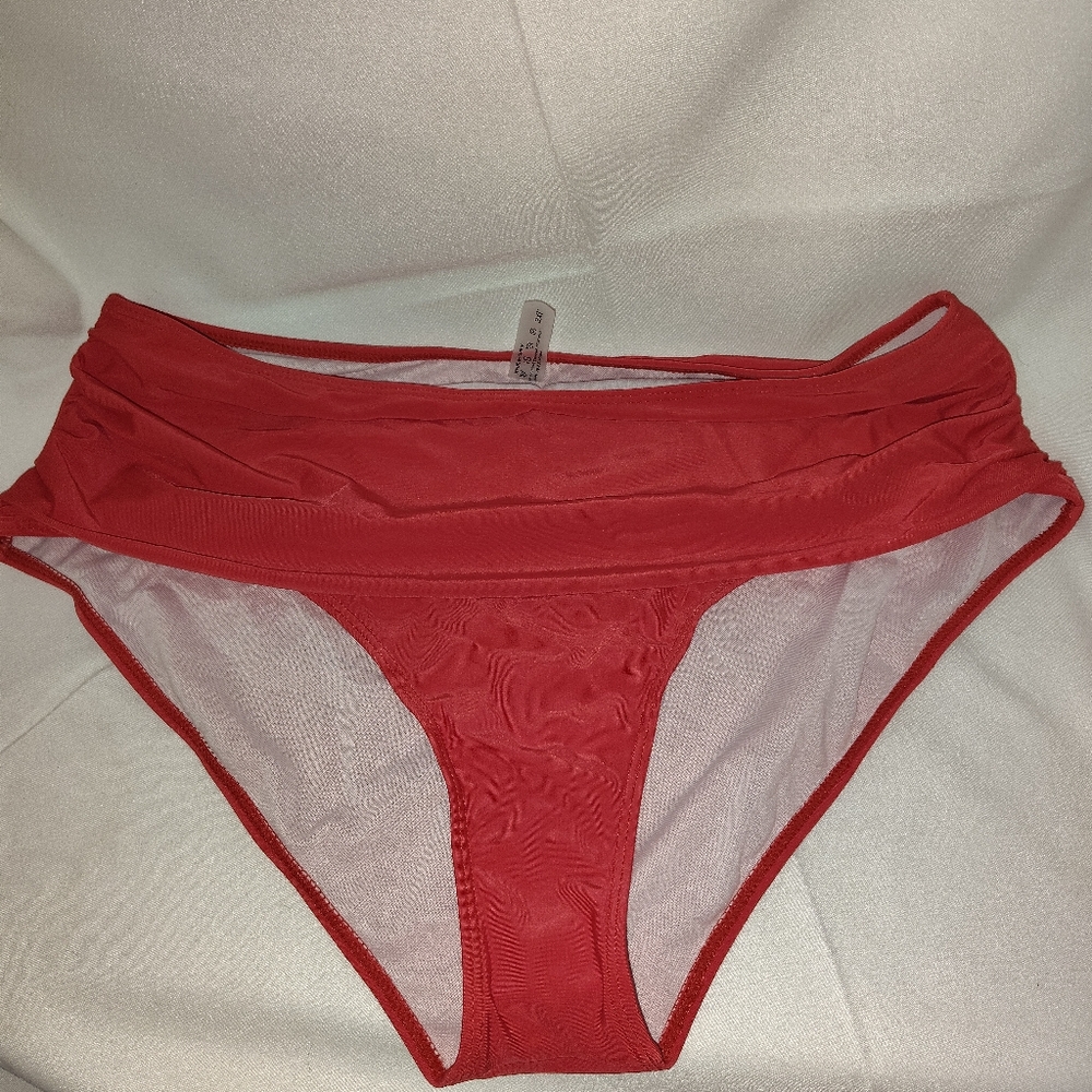 👙New Shein Swim Red Bikini Bottoms 3XL